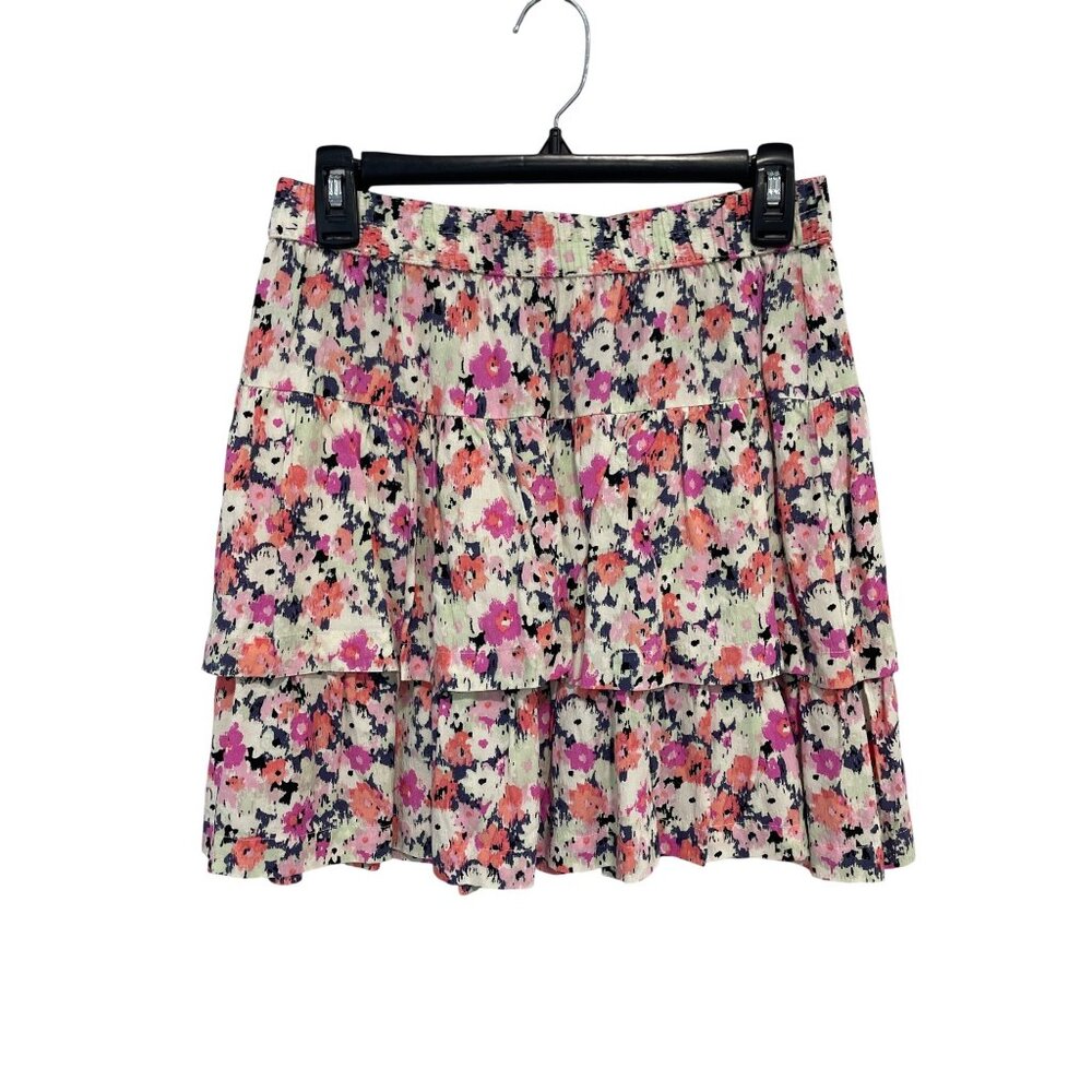 Universal Thread Mini Skirt Size Small Floral Tie… - image 2